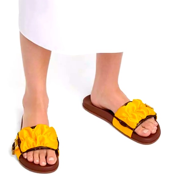 Fendi FEEL satin illusion FF slides - Picture 8 of 13